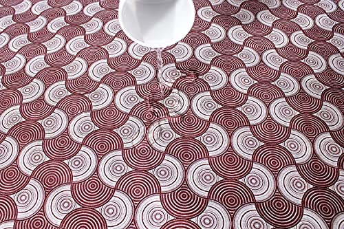 Image of The Furnishing Tree Waterproof Square Shaped Center Table Cover Size 40x40 inches with White Border Lace