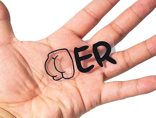 Miniatura 5 de Paquete de 10 calcomanías de mantequilla Butt-er para platos de mantequilla, divertido plato de mantequilla tonto, impermeable, regalo de broma (no