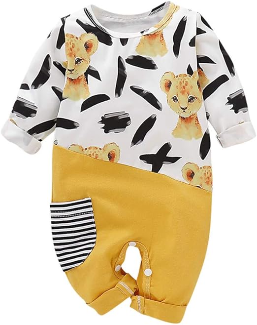 WEXCV Baby Romper Herbst Winter Strampler Mädchen Jungen Kleinkind ...