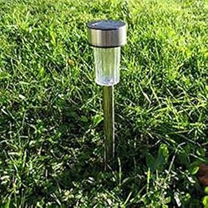 Set LED Solarleuchten aus Edelstahl - Solarleuchte Solarlampe Garten Außen (24) – Bild 3