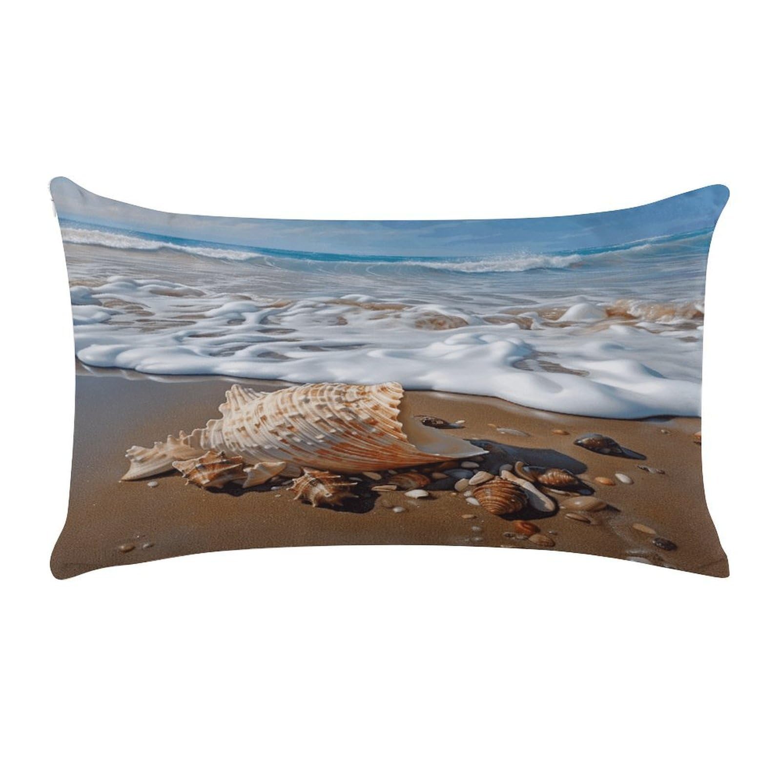Wsoihfec Style Sea And Shellscushion Case Throw Pillow Cover