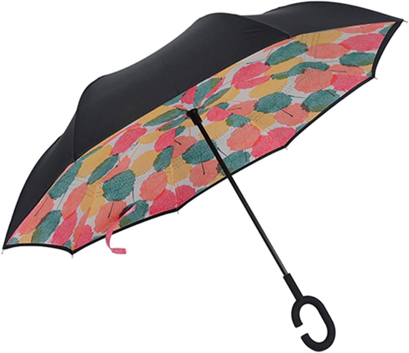 Sturdy Umbrella Wind Resistant Windproof Upside Down Reverse Umbrella Double Layer Inside-Out Best Compact Umbrella In The World - Foto 7