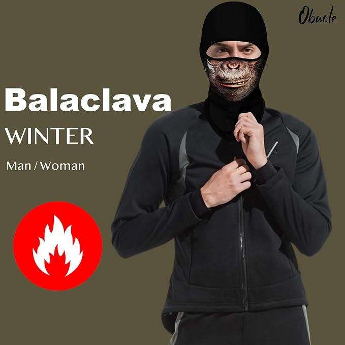 Balaclava térmica para invierno para hombre y mujer miniatura 5