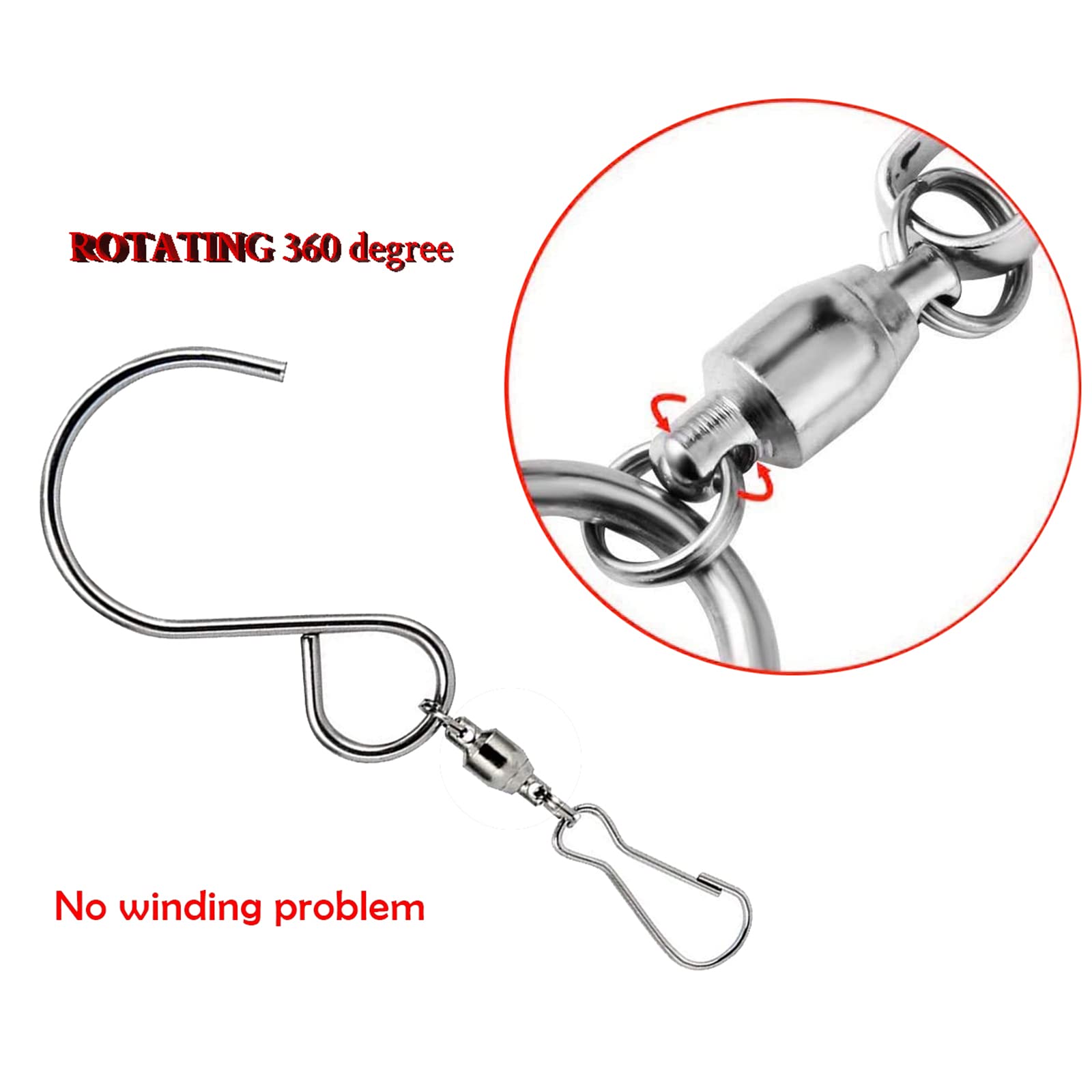 Parliky Lot De 10 Crochets Pivotants Rotatifs En Acier Pour Suspendre Des Pots De Fleurs, Mangeoires à Oiseaux, Chaussettes à Vent