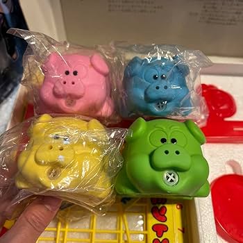 昭和レトロ ブタミントン 野村トーイ1986年 野村トーイ ブタミントン おもちゃ 玩具 昭和レトロ 付属品完備