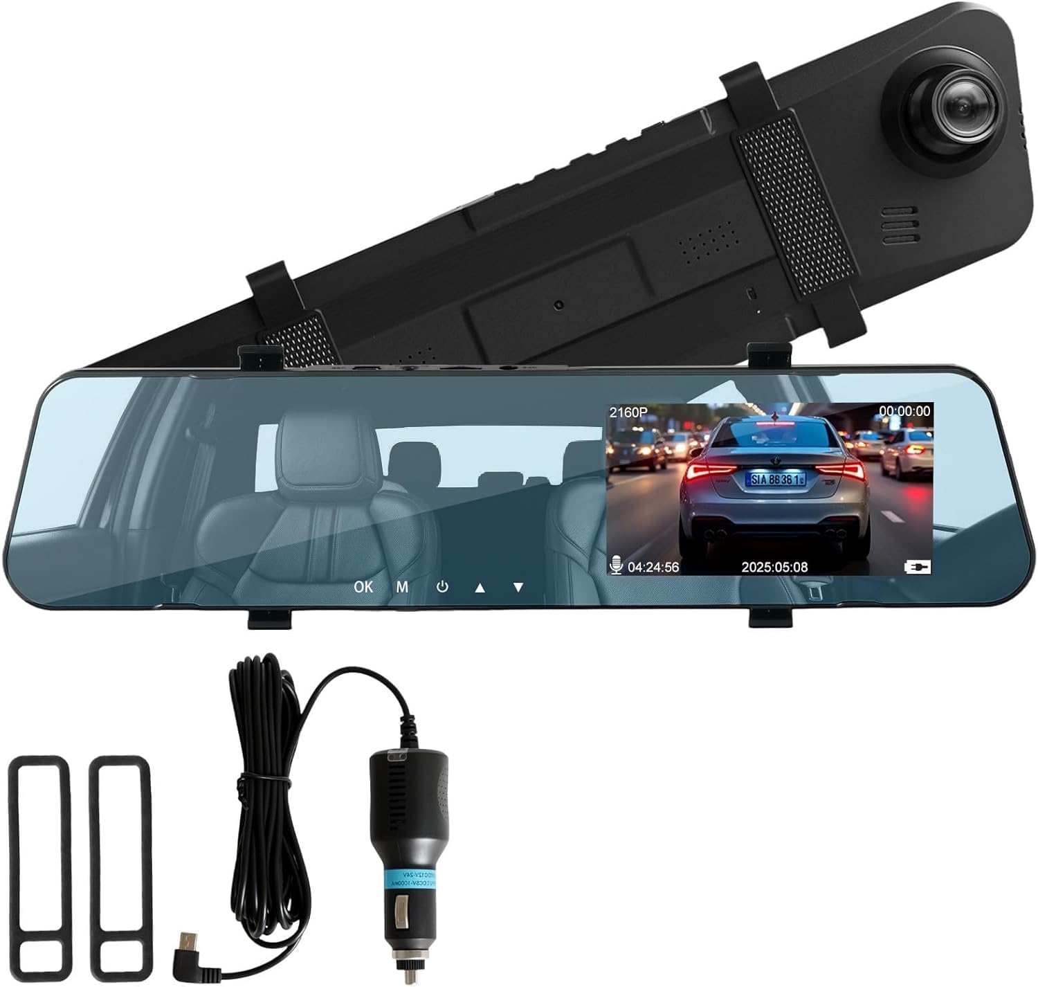 Camera Car Recorder,4K Camera Car WiFi Dash Cam Car,Car Surveillance Camera,GPS Tracker Night Vision,170° Wide Angle,G-sensor,Loop Recording,Control App,Monitoring D30
