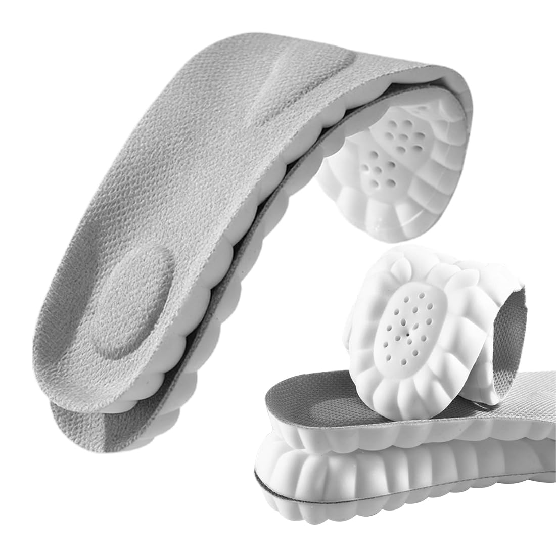 Solette in Memory Foam con Supporto per l'Arco Plantare, Inserti per Scarpe da Ginnastica, Traspiranti e Ammortizzanti, Comode per Ammortizzazione (47-48)