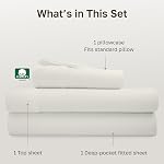 California Design Den Softest 100% Cotton Sheets, Twin Sheets Set, 400 Thread Count Sateen Bedding for Dorm Rooms & Adults, Deep Pocket Sheets, Cooling Sheets, Twin Bed Sheets - Ivory (Pale Tone)