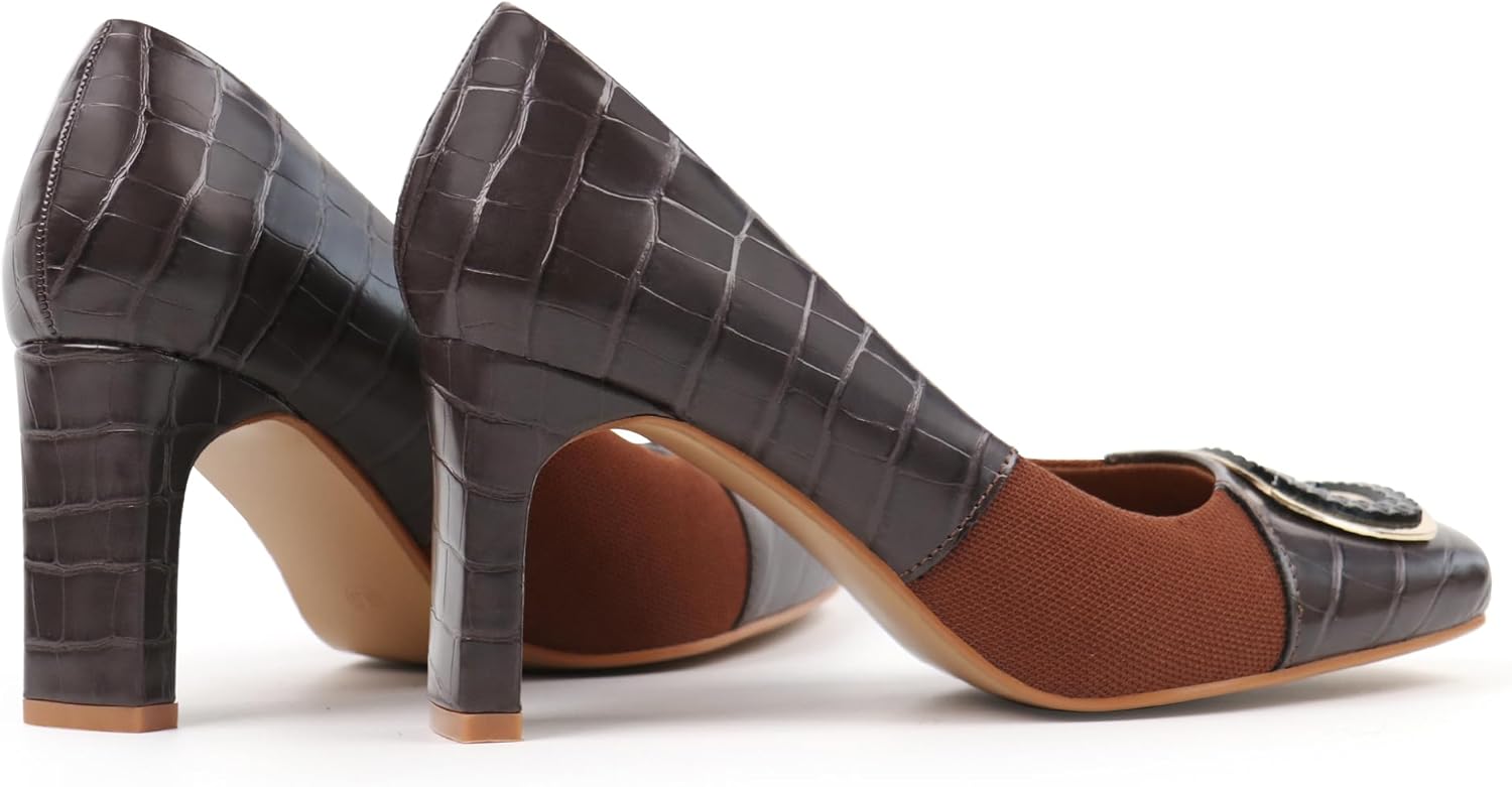 Women Dress Pumps Orthotic Heels Orthopedic Bunion Shoes - Image 6