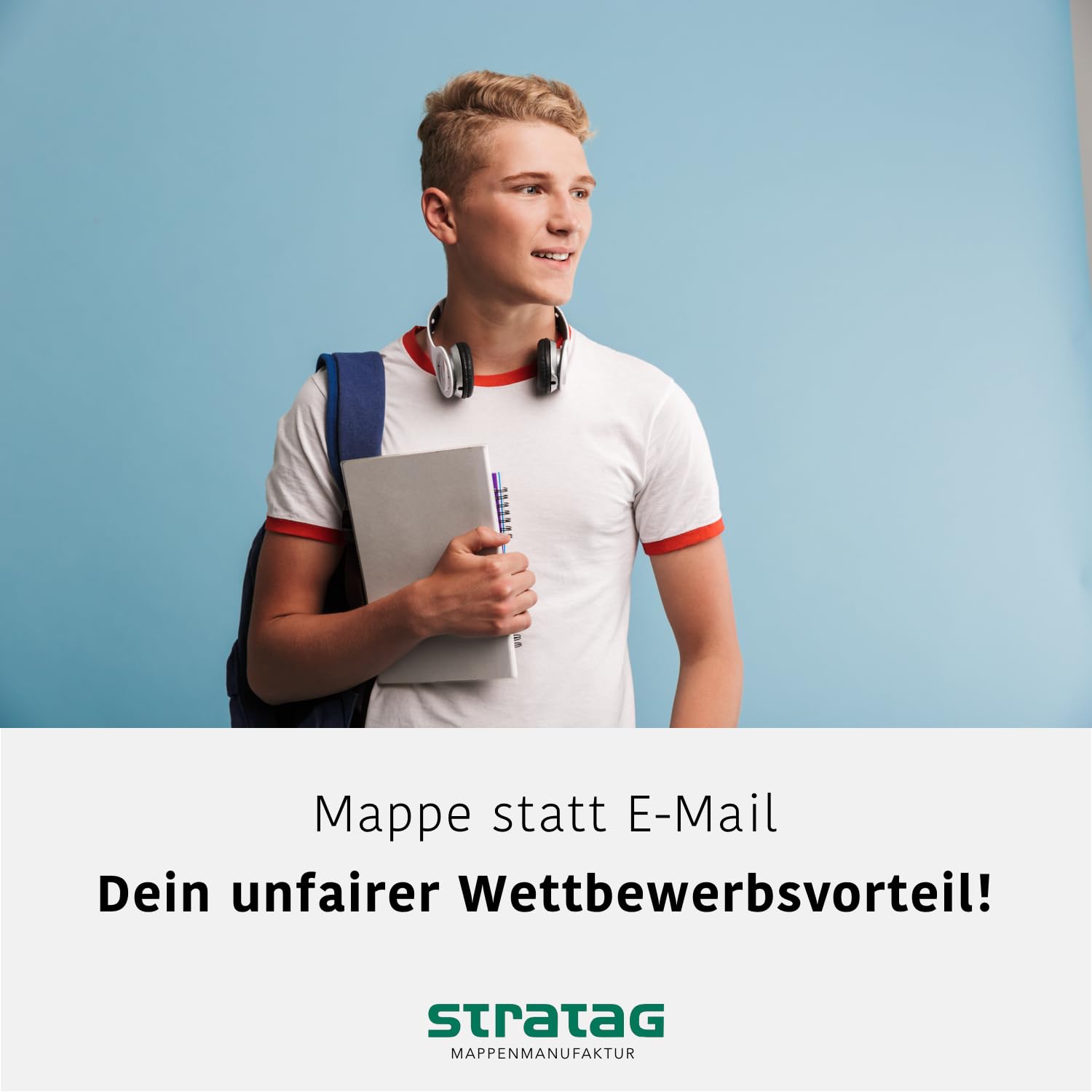 Lot de 5 dossiers de candidature en 3 parties avec 2 rails de serrage dans une structure en cuir de qualité supérieure - Gravure de qualité supérieure « Bewerbung » directement du fabricant Stratag