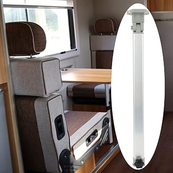 Aluminum Alloy Telescopic Folding Table Leg - Adjustable Height Desk Stand for RV Campers, Caravans, and Boats