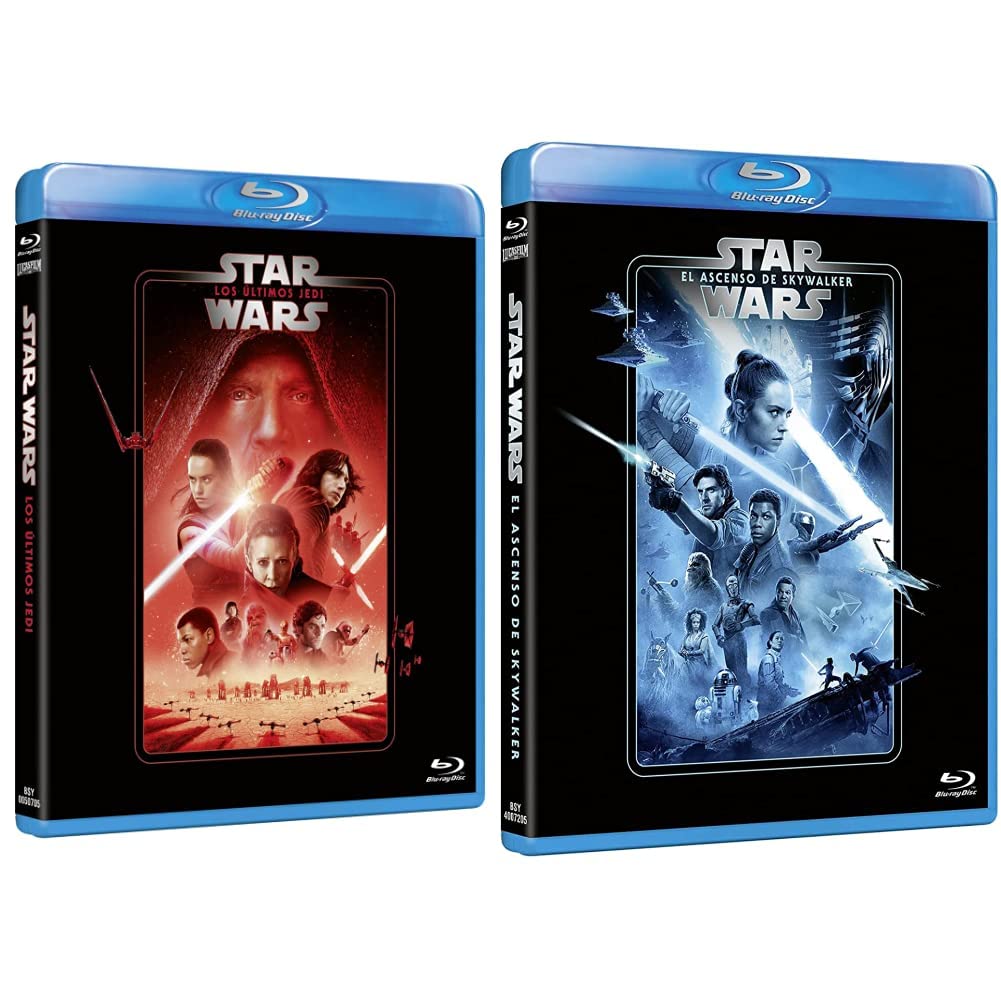 Star Wars Los últimos Jedi y El Ascenso de Skywalker en Blu-ray pack de 3 discos con extras