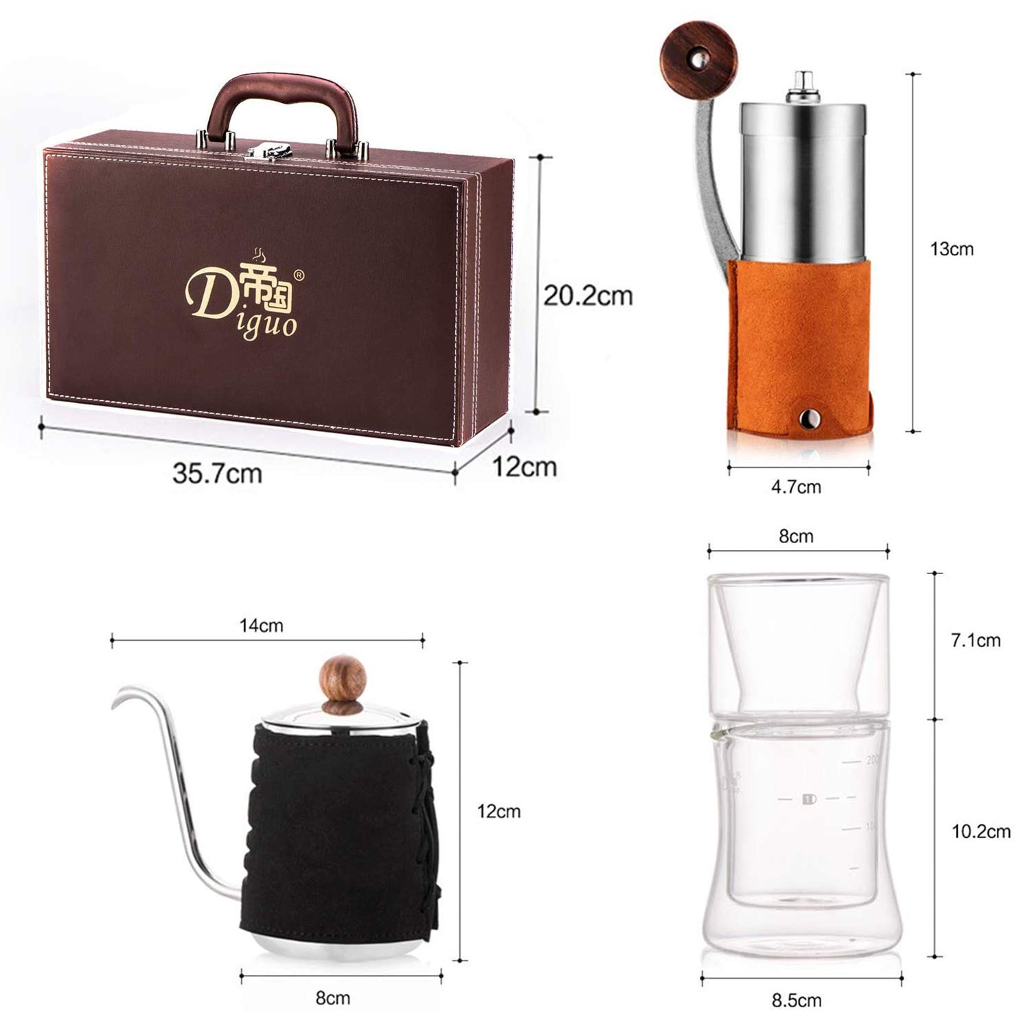 IE Diguo Coffee Maker Set,Pour Over Coffee Maker,Espresso Maker Coffee