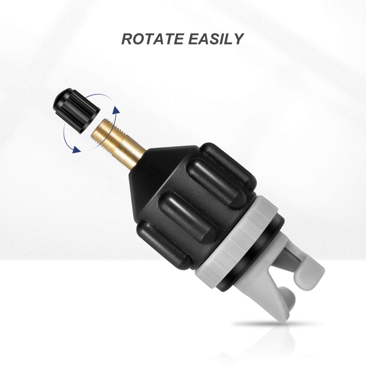 BESPORTBLE Air Compressor Paddleboard Inflatable Inflatable Pump Adapter- Conventional Air Valve Adapter Paddle Board Pump Adapter for Inflatable Boat (As Shown) Air Compressor Paddleboard Inflatable