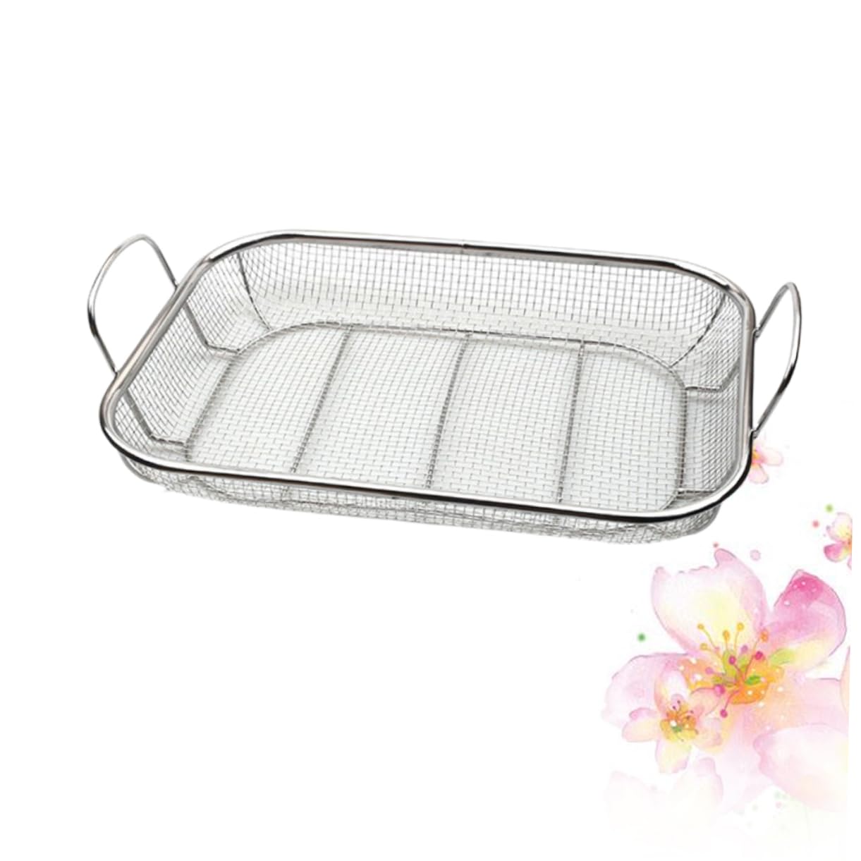 Cestello Barbecue per Griglia in Acciaio Inox Argento