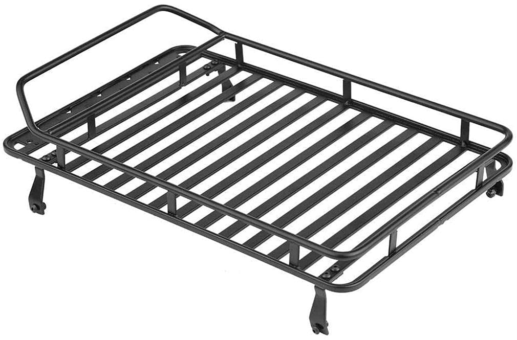 RC Roof Rack Luggage, 1/10 Metal Luggage Rack D90 / Axial SCX10 RC Crawler Car Model Accessory