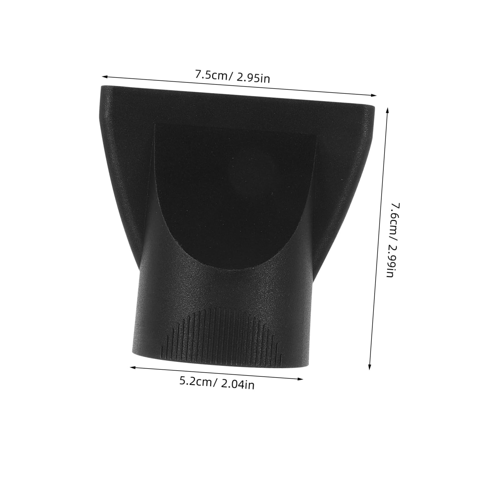 NIYANGLE 2Pcs Hair Dryer Nozzle Attachments for Curly Hair Styling Compatible with Blow Dryers Salon Hairdressing Tools Black Diffuser Nozzles