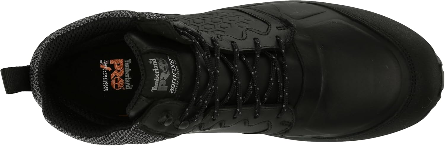 Timberland PRO Men's Reaxion Mid Composite Safety Toe Waterproof Industrial Hiker Work Boot, Black/Grey-2024 NEW, 10M - Image 5