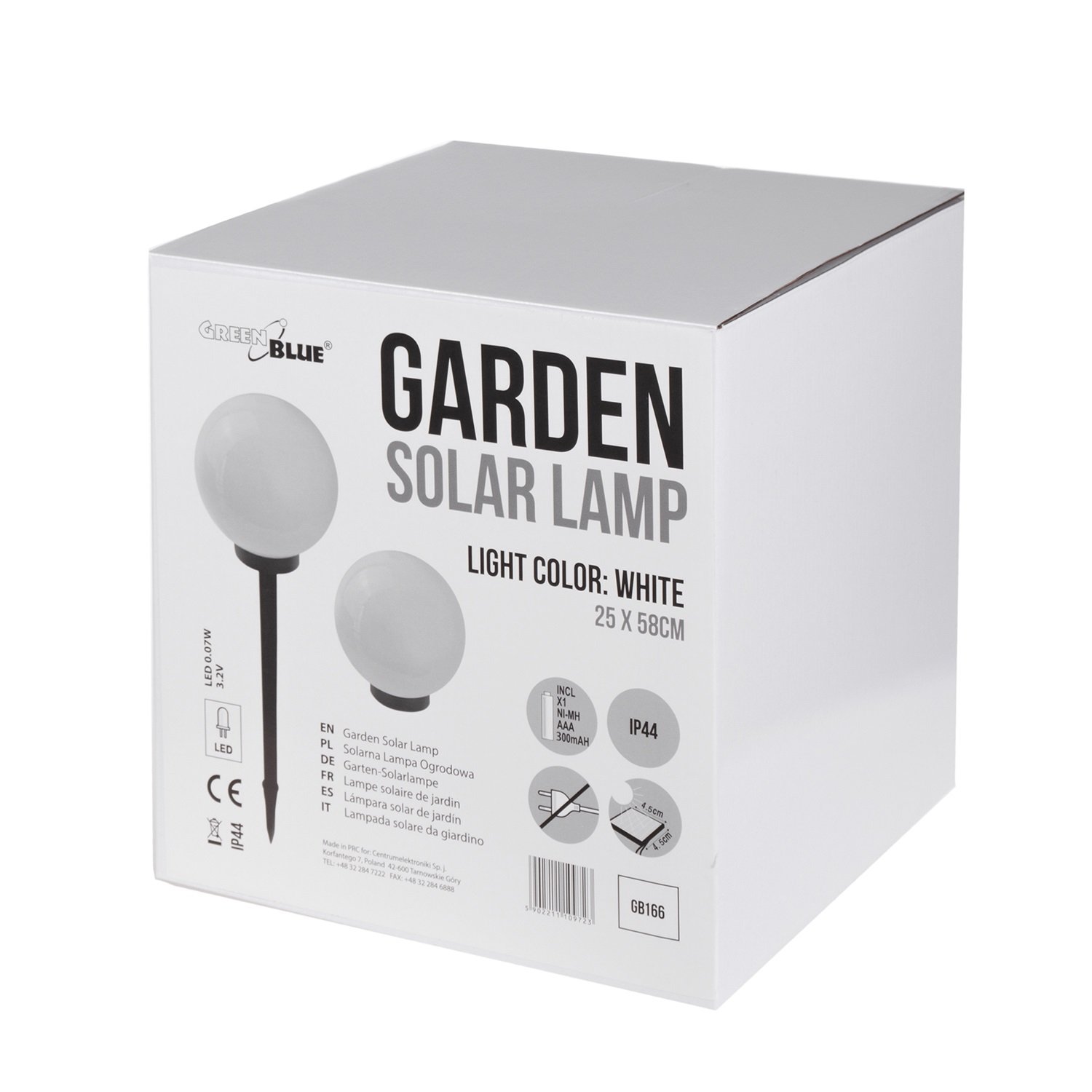 Green Blue Jardín Solar LED Lámpara de pie LED (blanco, 1 unidad - 25cm)