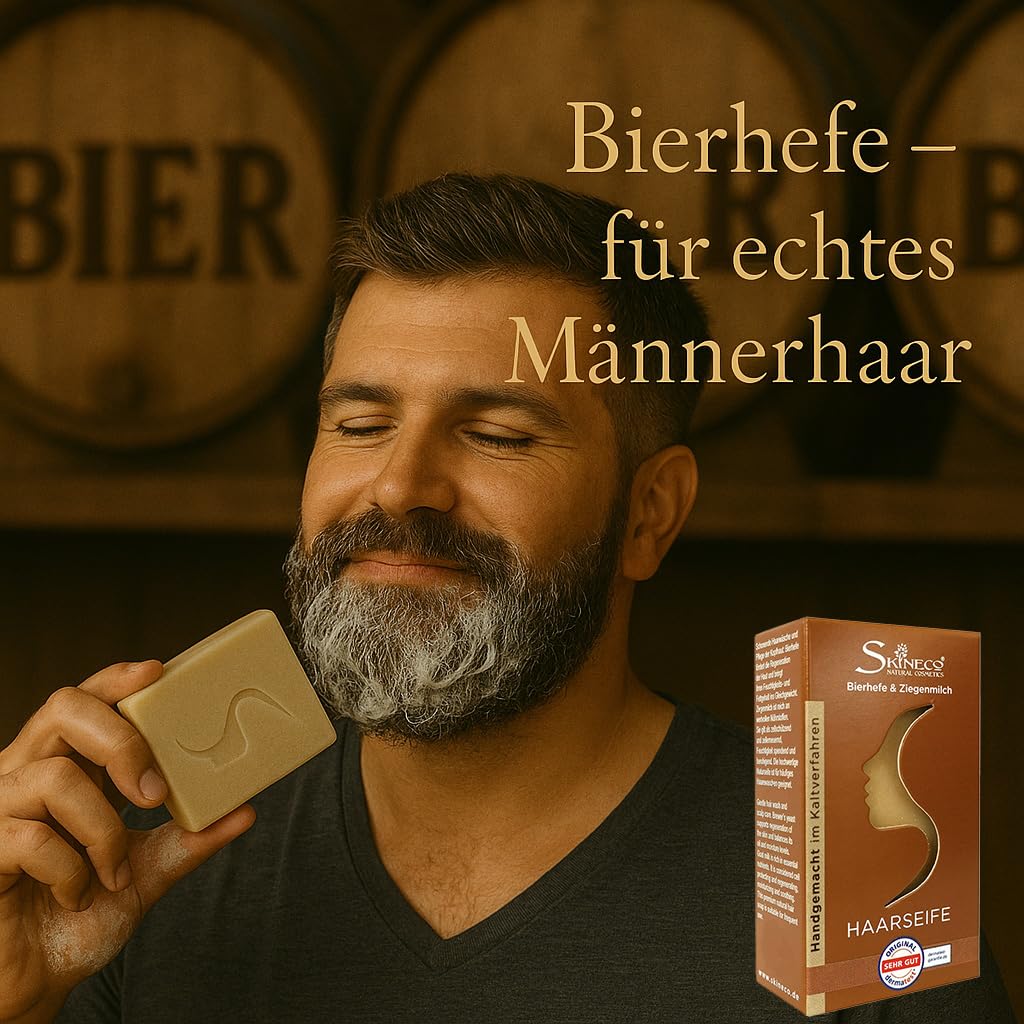 Jabón para el cabello, 10 jabones de leche de cabra sostenibles con levadura de cerveza, cosmética natural hecha a mano, champú resistente, limpieza suave para cuero cabelludo sensible