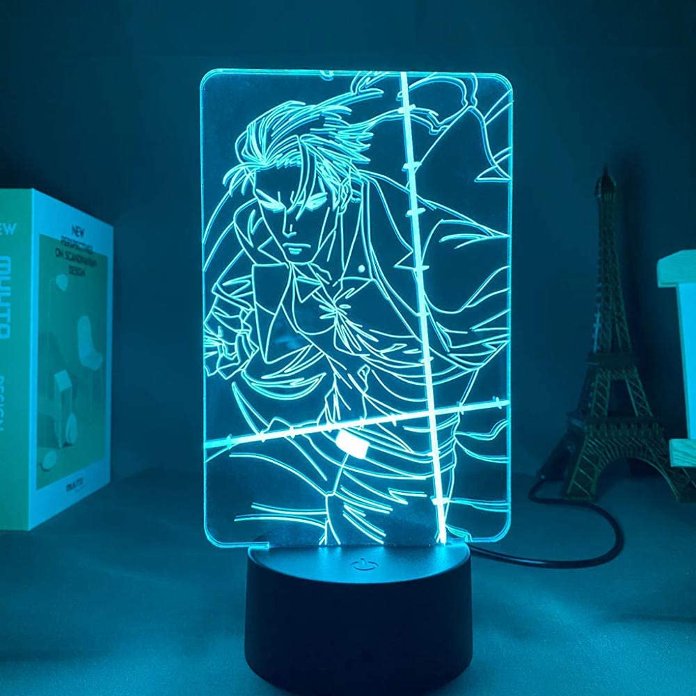 althiqahkey 2023 LED Panel Light Anime Light Jiu Jitsu Valentine’s Day Gift for Boyfriend Children’s Night Light Youth Room Decoration