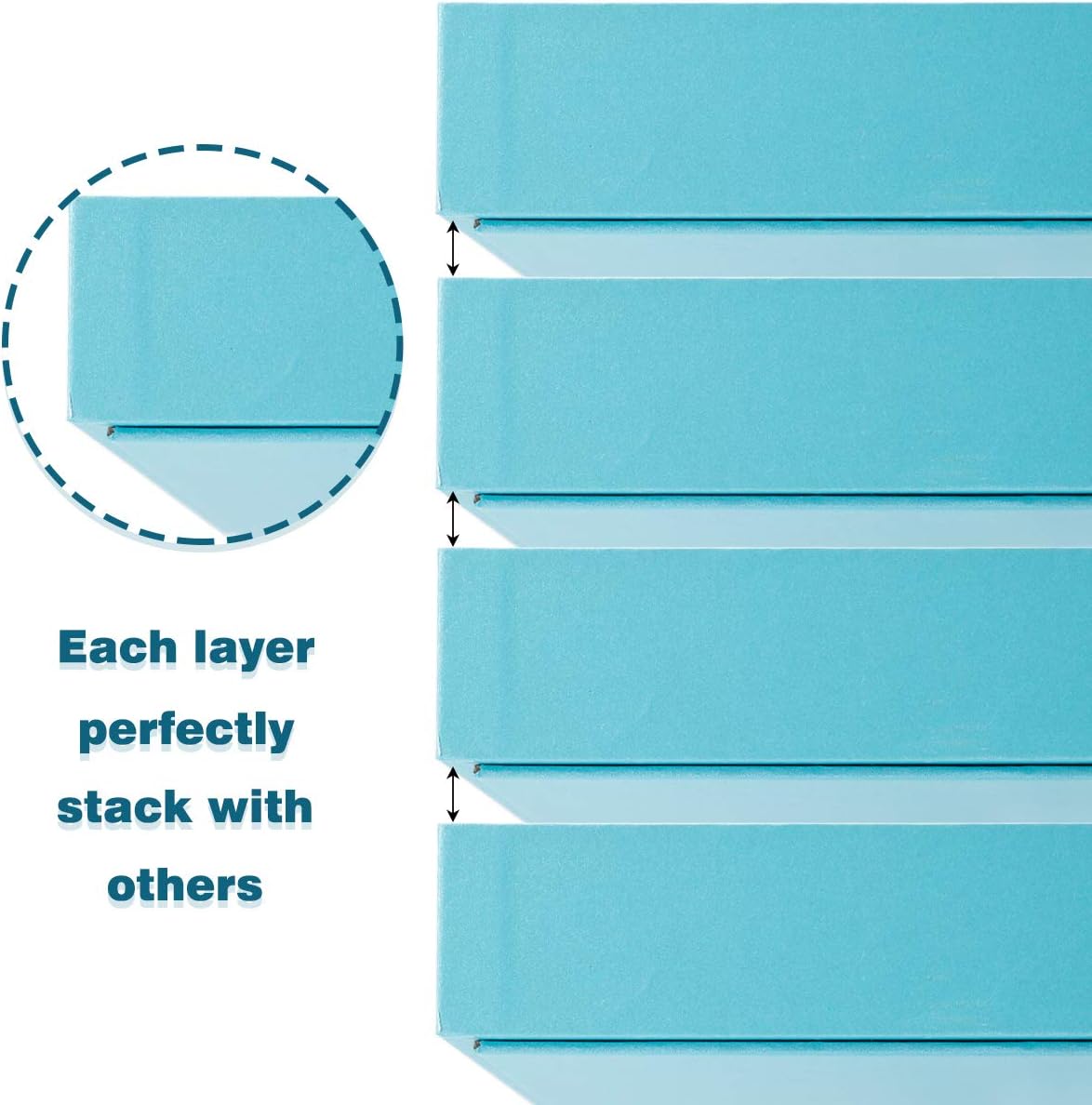 Mebbay Stackable Jewelry Trays Organizer with Lid, Jewelry Storage Trays Velvet for Drawer Display, Earring Organizer, Necklace Bracelet Ring Trays, Set of 5 (Blue) : Clothing, Shoes & Jewelry