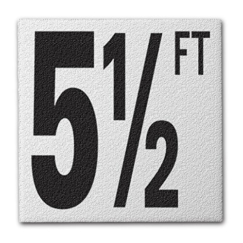 Ceramic Swimming Pool Deck Depth Marker 