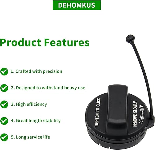 Miniatura 4 de 17670-T3W-A01 Reemplazo de la tapa de gasolina del tanque de combustible para Honda Accord 2008-2017, Honda Fit 2009-2013, Honda Fit, 2006-2015