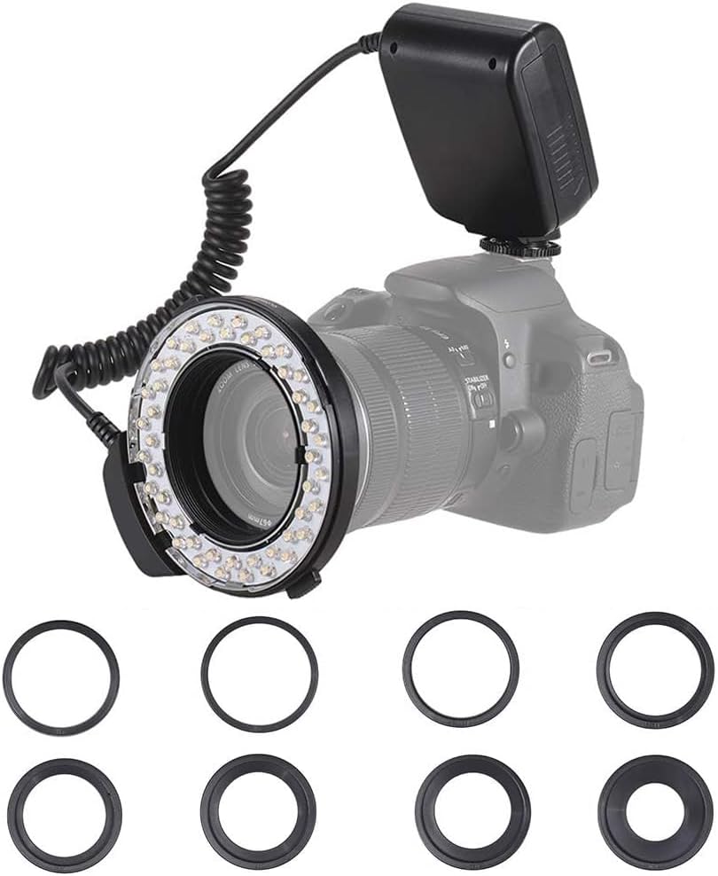 YONGNUO YN14EX II Macro Ring Flash Camera Speedlite GN18 TTL Auto/ Manual Flash 5600K 3s Recycle Time With Carrying Bag 4 Set Color Filters 7pcs Adapter Rings Replacement For I.64124773 - View #3