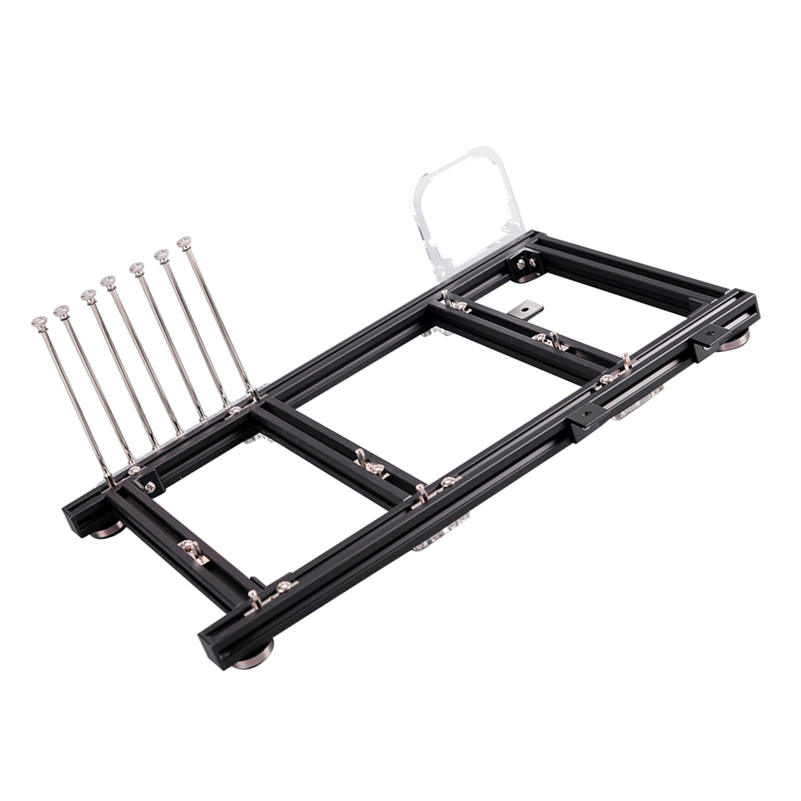 Caja de computadora ATX de aleación de Aluminio de Marco Abierto para Bricolaje, Banco de Pruebas Barebone para overclocking, chasis de PC liviano y apilable con excelente