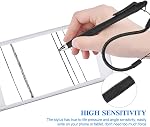 2 Stylo tactile résistif de Pcs, Stylus stylo avec corde de ressort, Stys anti-rayure avec pointe de stylus, stylos tactiles pour écrans tactiles, dessin, croquis et prise de notes (Taille:3mm)