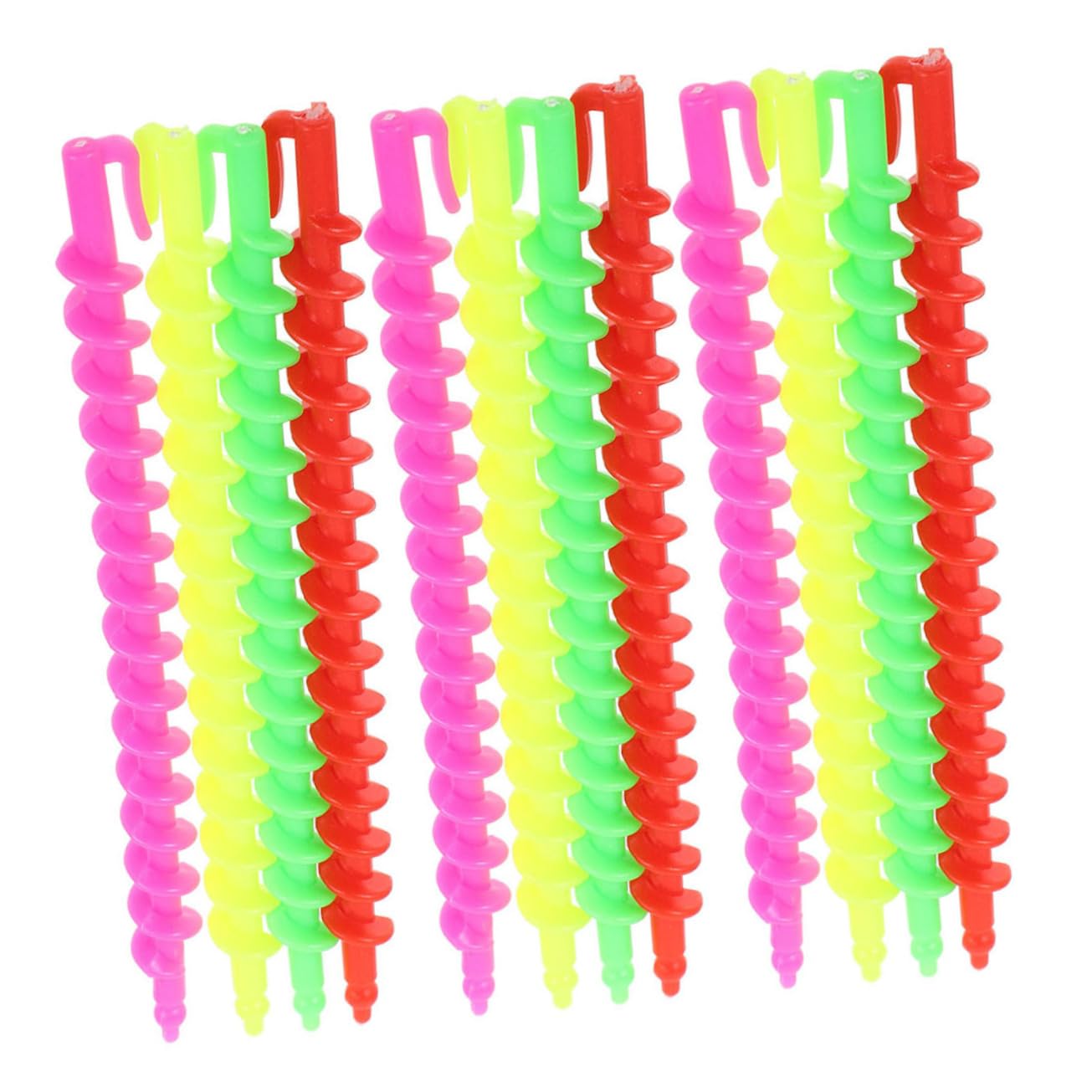 FOMIYES 5 Set Di Bigodini in Plastica Per Permanente Per Donne A Spirale Eccellenti Prestazioni Facili Da Usare Per Volume E Fascino Portatili Per Occasioni Speciali 26 Pezzi*5