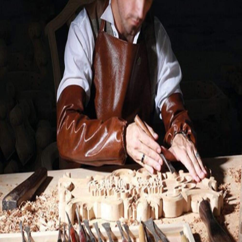 Jeu de ciseaux à découper en bois professionnels - 12 pièces Outils de menuiserie avec étui de transport - Idéal pour les débutants