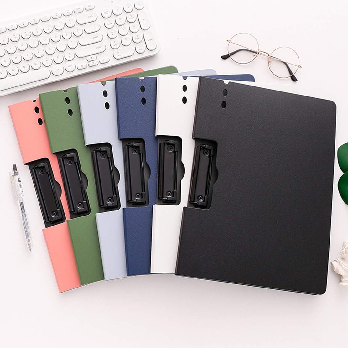 Clipboard Folder - A4 Foldable Clipboard with Metal Clip, 360 Degree Foldable Binder Clipboards with Pen Holder, Field Work Signboard, Nursing Clipboards for Letter or A4 Size, 6 Pack