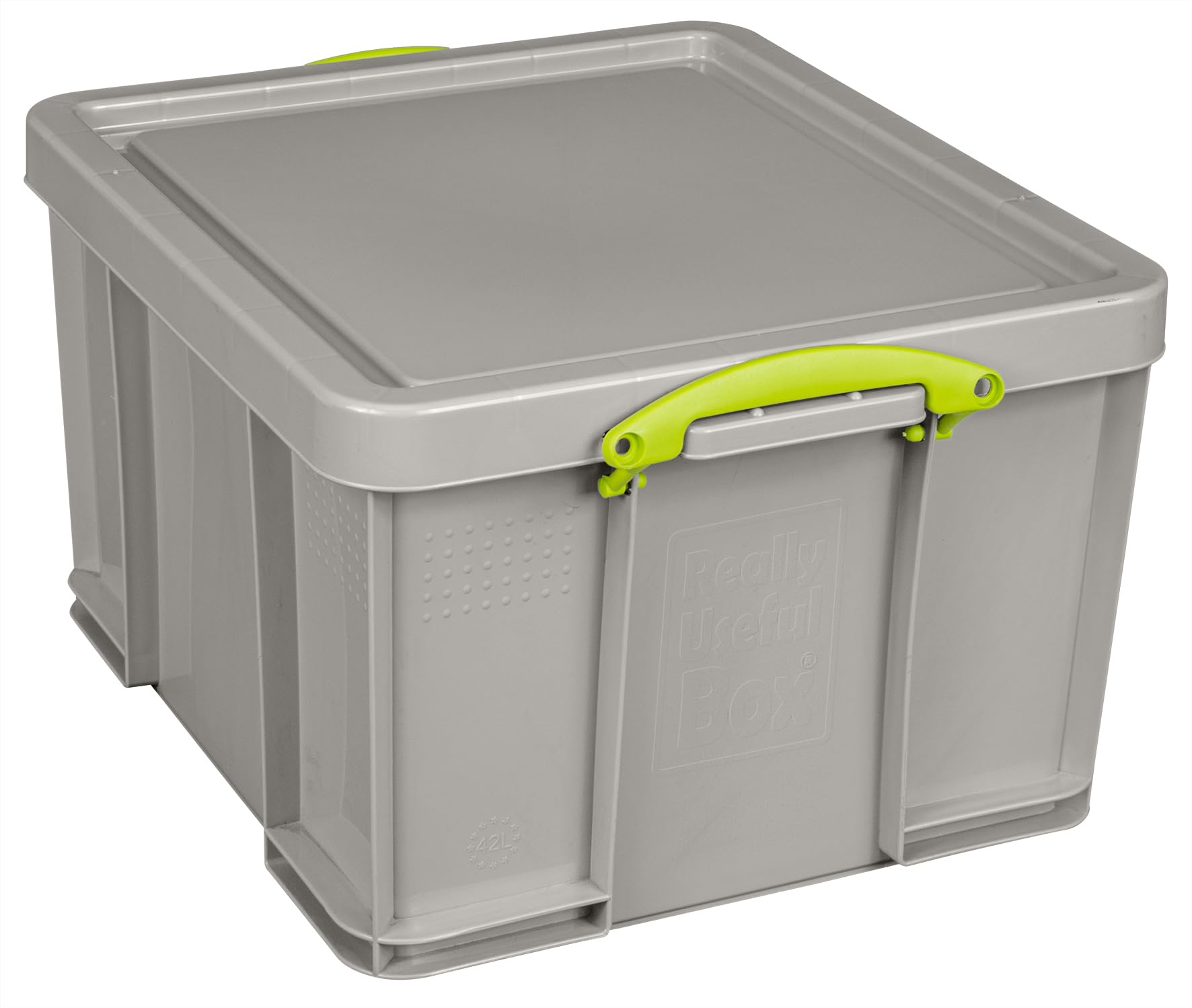 Really Useful Box Plastic Storage 42 Litre Recycled Dove Grey