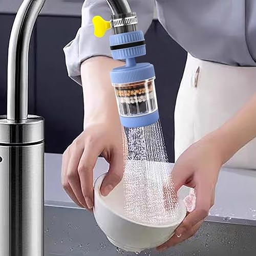 Miniatura 3 de Filtros de agua para tomar, filtros de montaje en grifo, carbón activado, filtro de grifo purificador de grifo, filtro de grifo a prueba de