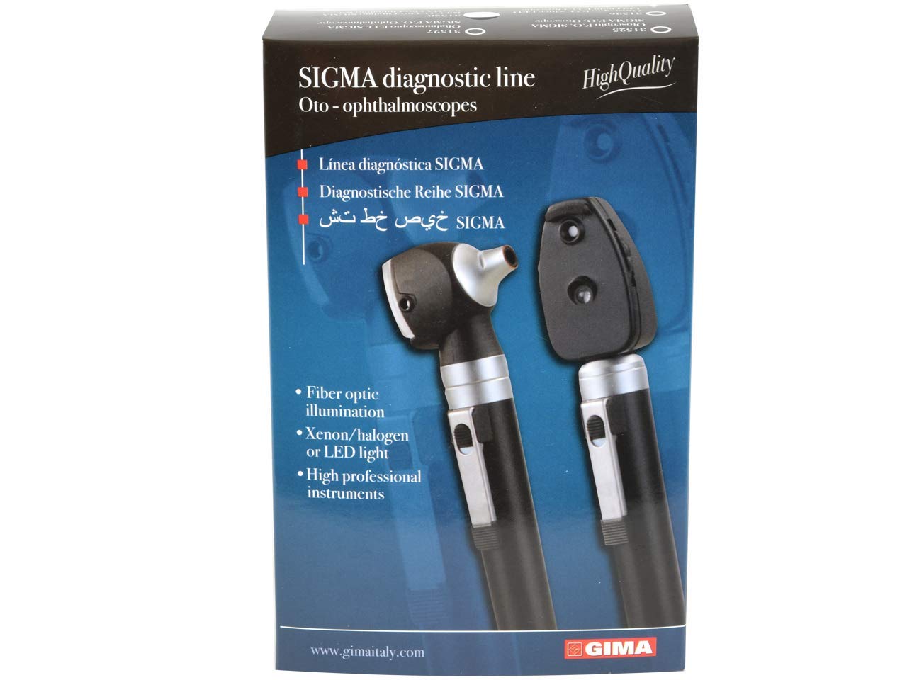 GIMA Viso F.O Sigma 60 000 Lux - Otoscopio LED profesional