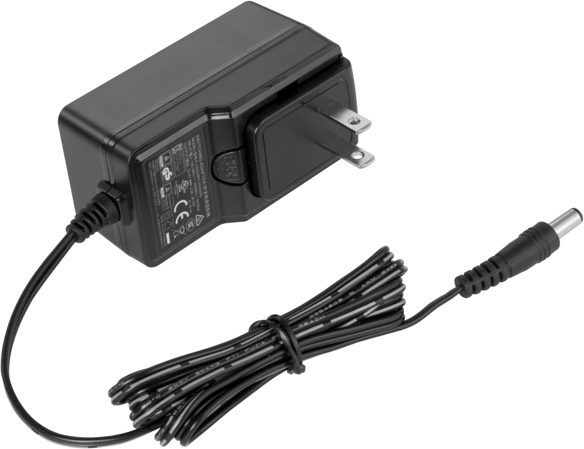 Feelworld DC 12V 3A Switching Power Supply Home Power Adapter for 100V - 240V AC 50/60Hz for Feelworld FW279 FW279S (Black)