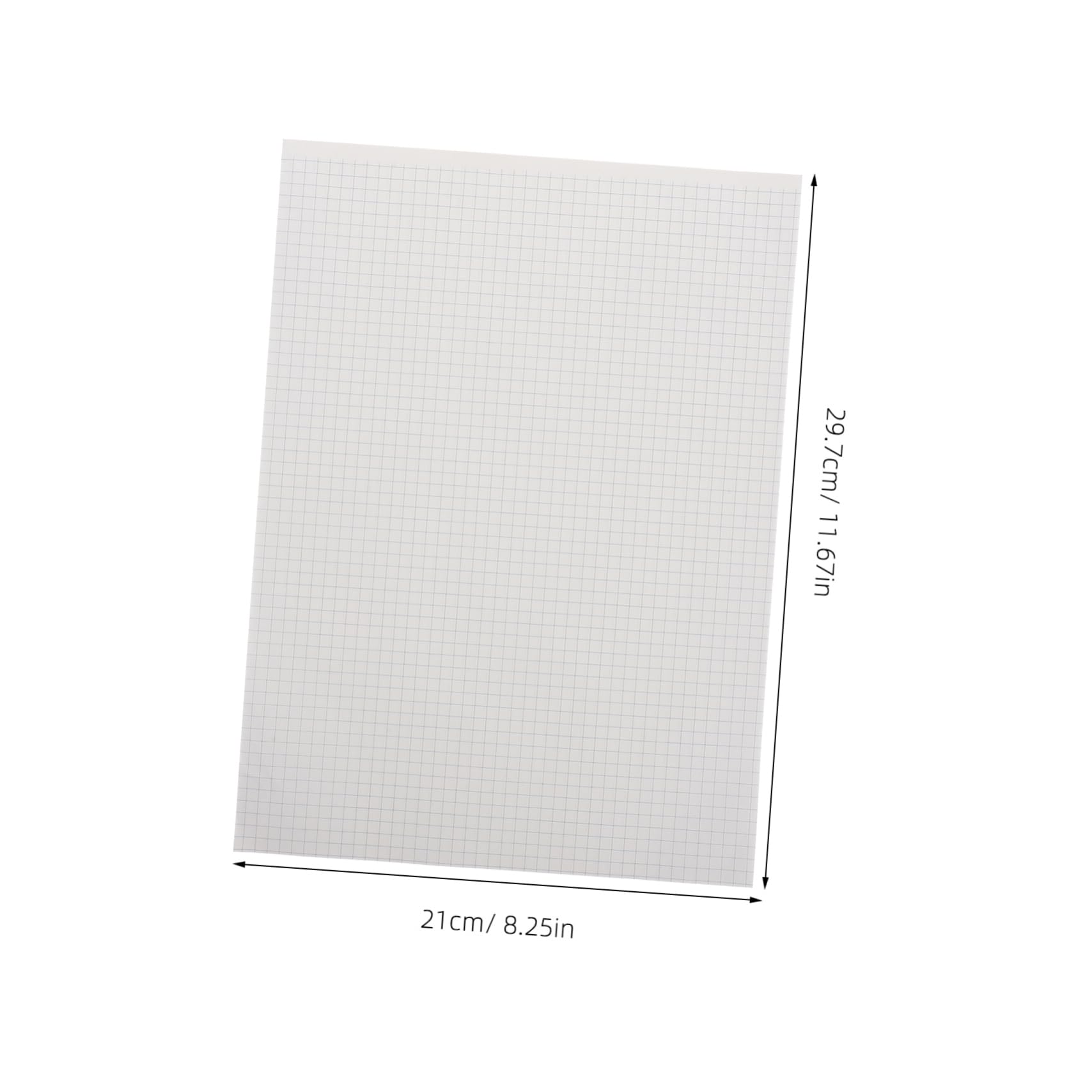 Cahier Papier Graphique Quadrillé Épaissi 40 Feuilles Grand Format pour Étudiants