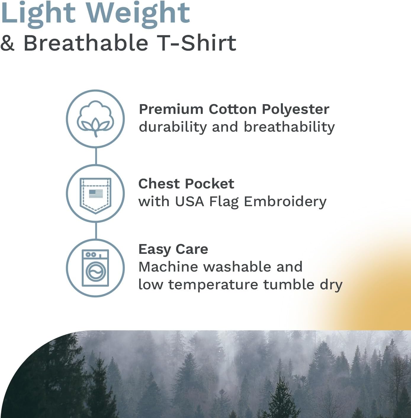 Men's Patriotic T-Shirt, Realtree and Mossy Oak Camo T-Shirt for Men, Hunting Apparel with USA Flag Embroidery - Image 3