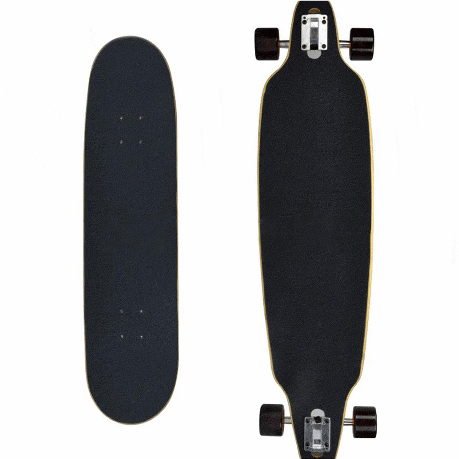 2 Pièces Skateboard Grip Tape Sheet Ruban De Skateboard Professionnel Papier De Verre Pour Skateboard Ruban De Skate Noir Pour Scooter, Marches, Fauteuil Roulant, Escaliers(81 x 21cm)