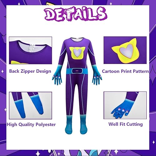 Miniatura 2 de AGRIBAZAAR Disfraz de cosplay de gatitos lindos para niños con máscara y diadema, 3-10 años