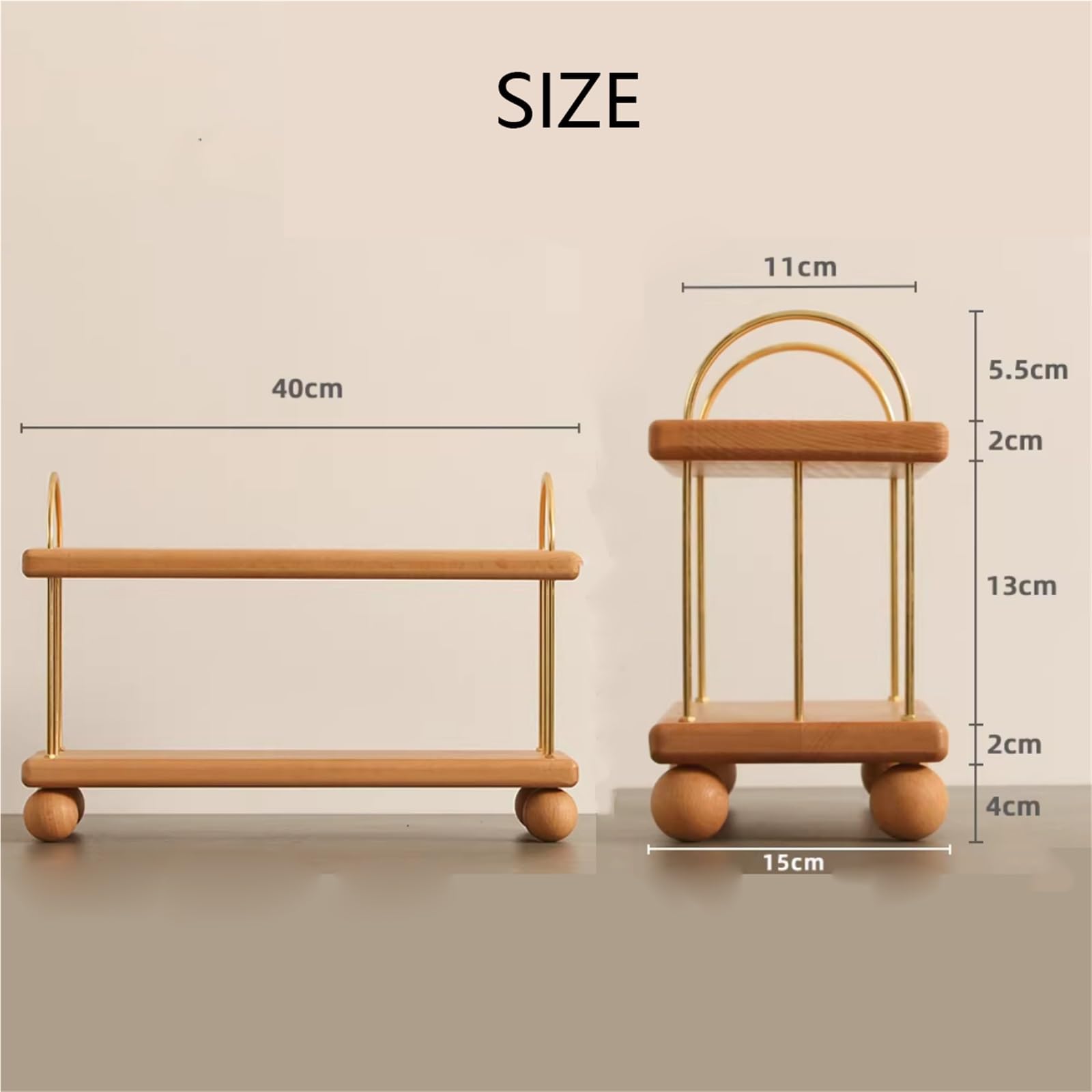 B3F7M4R9J2 Porta Tazze Portabicchieri laterale da pranzo for portaoggetti tavolo in legno massello for tazza tè(Black Walnut)