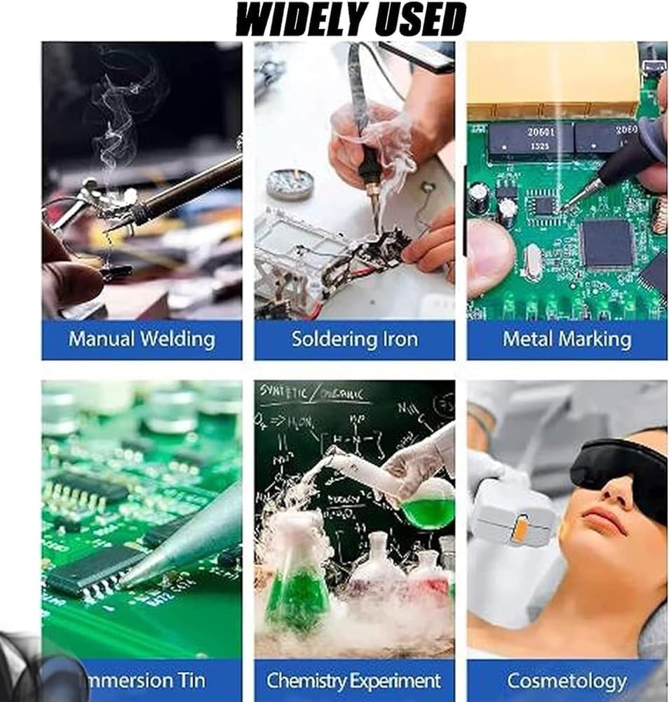 Fume Smoke Absorber, Strong Suction Powe Welding Fume Extractor, Solder Smoke Absorbe, Solder Fume Extractor for Esd Soldering Station, Welding, Cosmetology