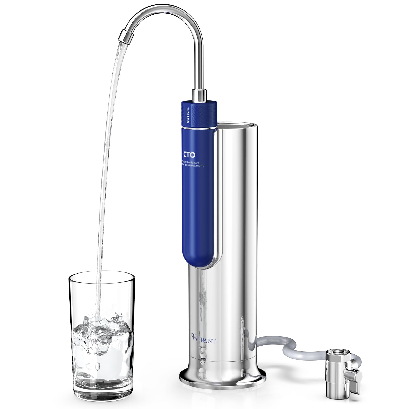 Amazon | FAURANT 3段階カウンタートップフィルターシステム NSF/ANSI