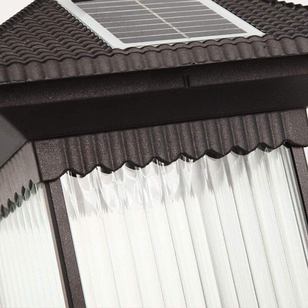 Oświetlenie dziedzińca oświetlenie uliczne zewnętrzne światło filarowe światło solarne wodoodporna zewnętrzna lampa ścienna aluminiowa retro ściana ogród kolumna reflektory
