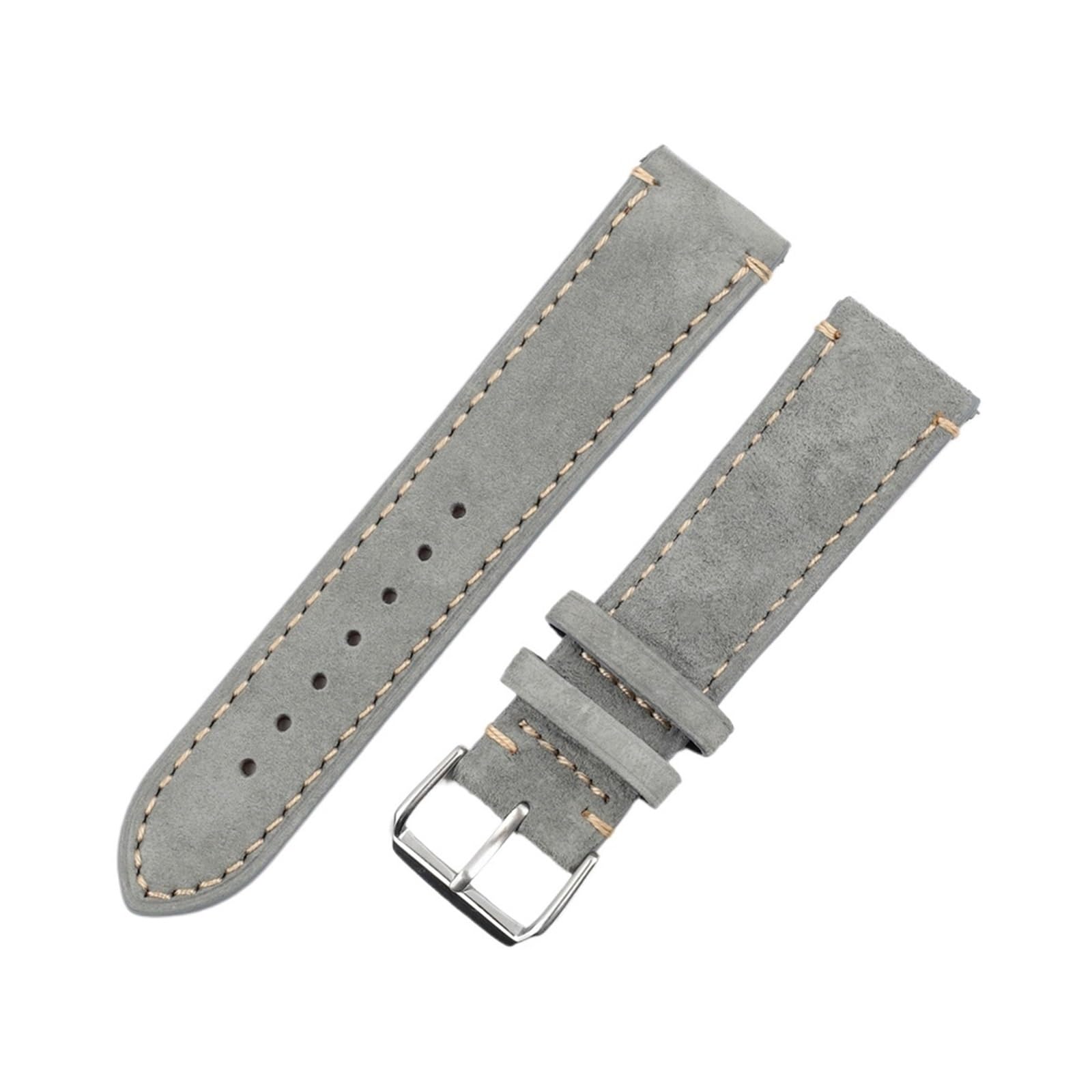 Cinturino per orologio in vera pelle scamosciata morbida 18 20 22 24mm Cinturino in pelle da corsa a sgancio rapido per uomo donna