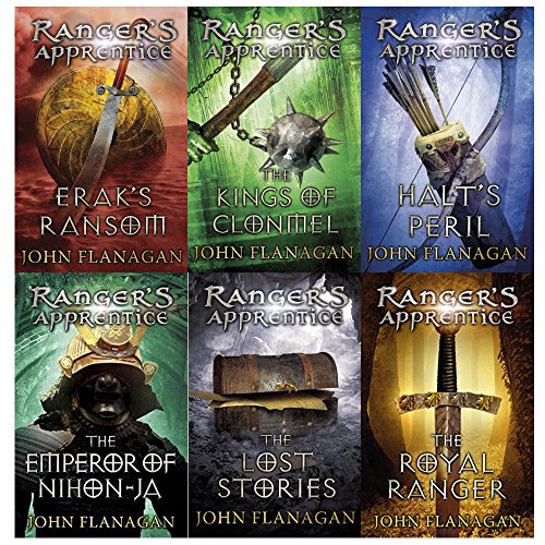 John Flanagan Ranger's Apprentice 6 Books Collection Volume 7-12 Books. (Erak's Ransom,The Kings of Clonmel,Halt's Peril,The Emperor of Nihon-Ja,The Lost Stories,The Royal Ranger)