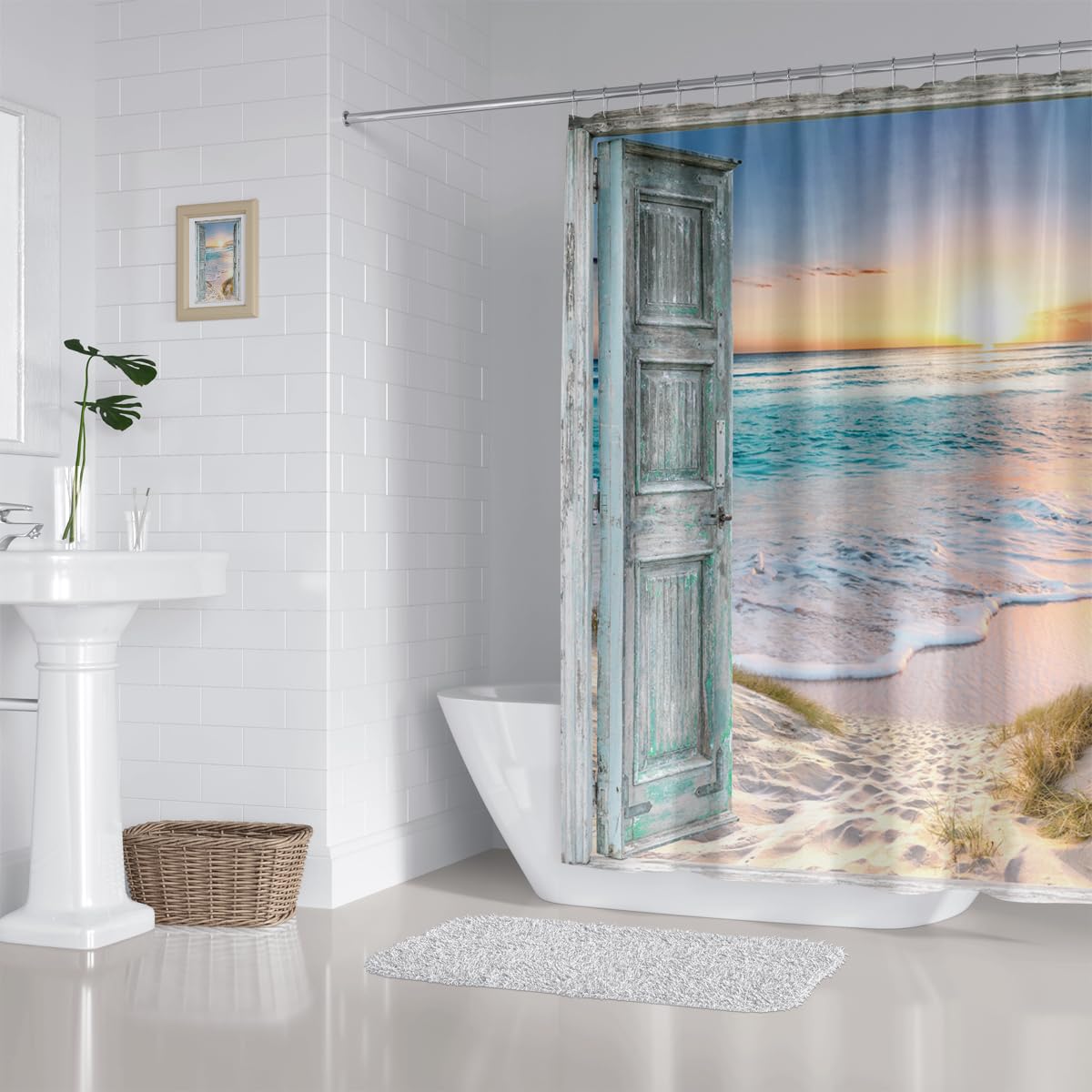 19-90 * 180 cm -Rideaux de douche colorés en Polyester, imperméable
