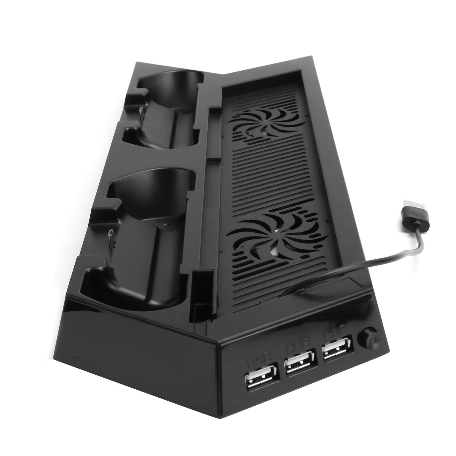 Zunate Lüfter für, SY001 Slim Cooling Fan Console Cooler, für Stand Silent Cooling Fan Station, für 4 Console und Controller/Game Console